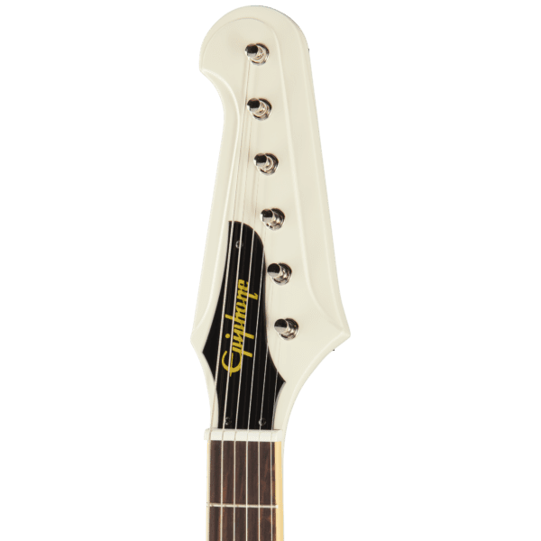 Epiphone Inspired by Gibson Custom 1963 Firebird V Reissue With Maestro Vibrola 2025 - Polaris White with Case - Image 9