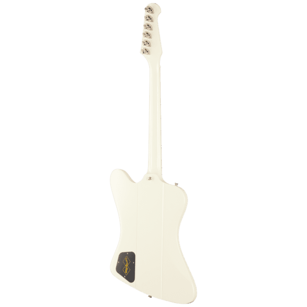 Epiphone Inspired by Gibson Custom 1963 Firebird V Reissue With Maestro Vibrola 2025 - Polaris White with Case - Image 7