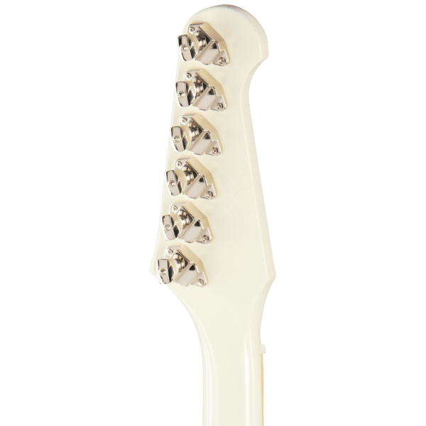 Epiphone Inspired by Gibson Custom 1963 Firebird V Reissue With Maestro Vibrola 2025 - Polaris White with Case - Image 6