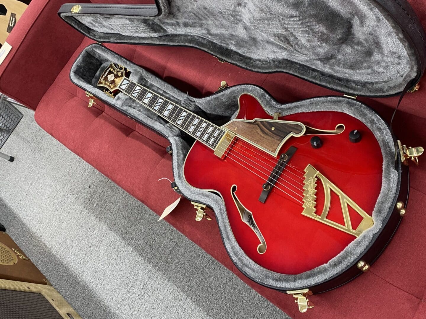 D'Angelico Excel SS Soho Electric Guitar - Dark Cherry Burst