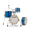 Sonor AQX Micro 4pc Drum Set w/ Stands - Blue Ocean Sparkle - Image 5