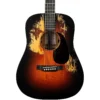 Martin DJRE Junior StreetLegend Dreadnought Acoustic-Electric Guitar - Burst w/ Bag - Image 2