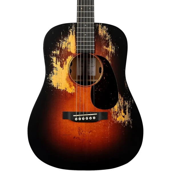 Martin DJRE Junior StreetLegend Dreadnought Acoustic-Electric Guitar - Burst w/ Bag - Image 2
