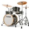 Sonor AQX Jazz 4pc Drum Set w/ Stands - Black Sparkle