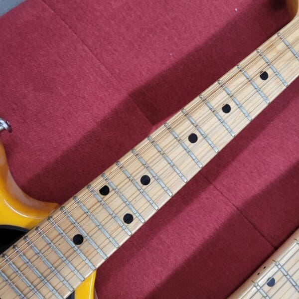 K Double Neck Electric Mandolin/Guitar Offset T-Style - Butterscotch - Image 10