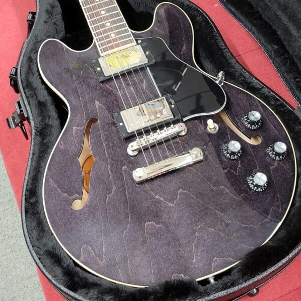 Gibson ES-339 Semi-Hollow Electric Guitar 2022 - Trans Ebony w/ Case - Image 2