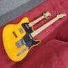 K Double Neck Electric Mandolin/Guitar Offset T-Style - Butterscotch