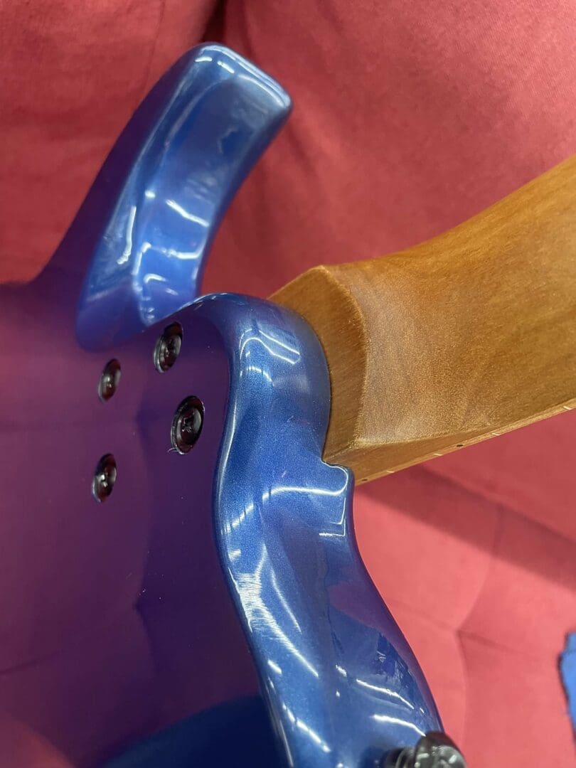 Grote T-style Electric Guitar - Metallic Blue - Image 4