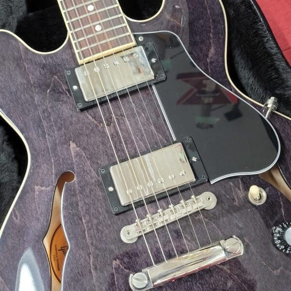 Gibson ES-339 Semi-Hollow Electric Guitar 2022 - Trans Ebony w/ Case - Image 8