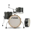 Sonor AQX Jazz 4pc Drum Set w/ Stands - Black Sparkle - Image 4
