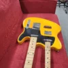 K Double Neck Electric Mandolin/Guitar Offset T-Style - Butterscotch - Image 5