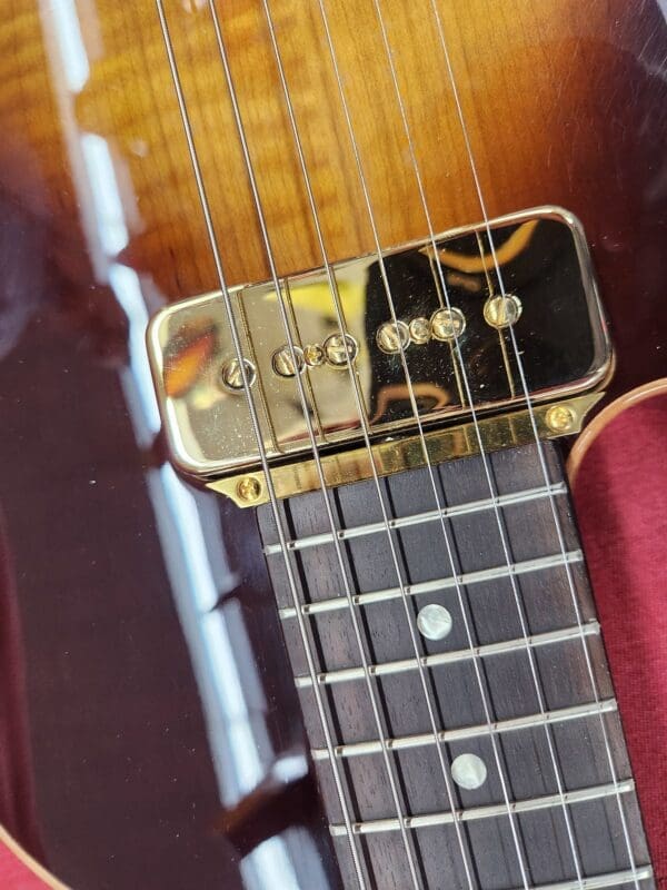 B and G Little Sister Left Handed Guitar Burst Gold Hardware w/ Bag - Image 2