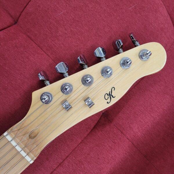 K Double Neck Electric Mandolin/Guitar Offset T-Style - Butterscotch - Image 7