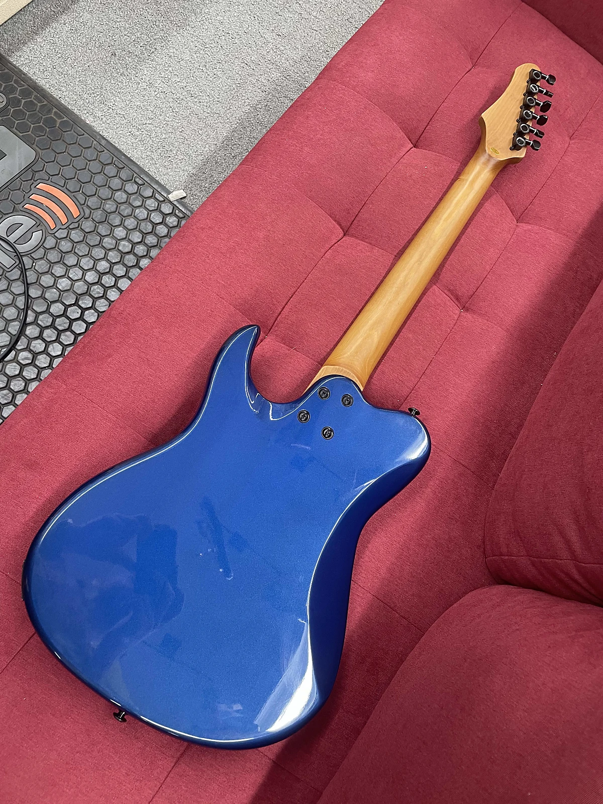 Grote T-style Electric Guitar - Metallic Blue - Image 3