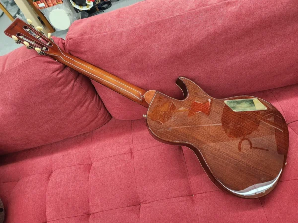 B and G Little Sister Left Handed Guitar Burst Gold Hardware w/ Bag - Image 11