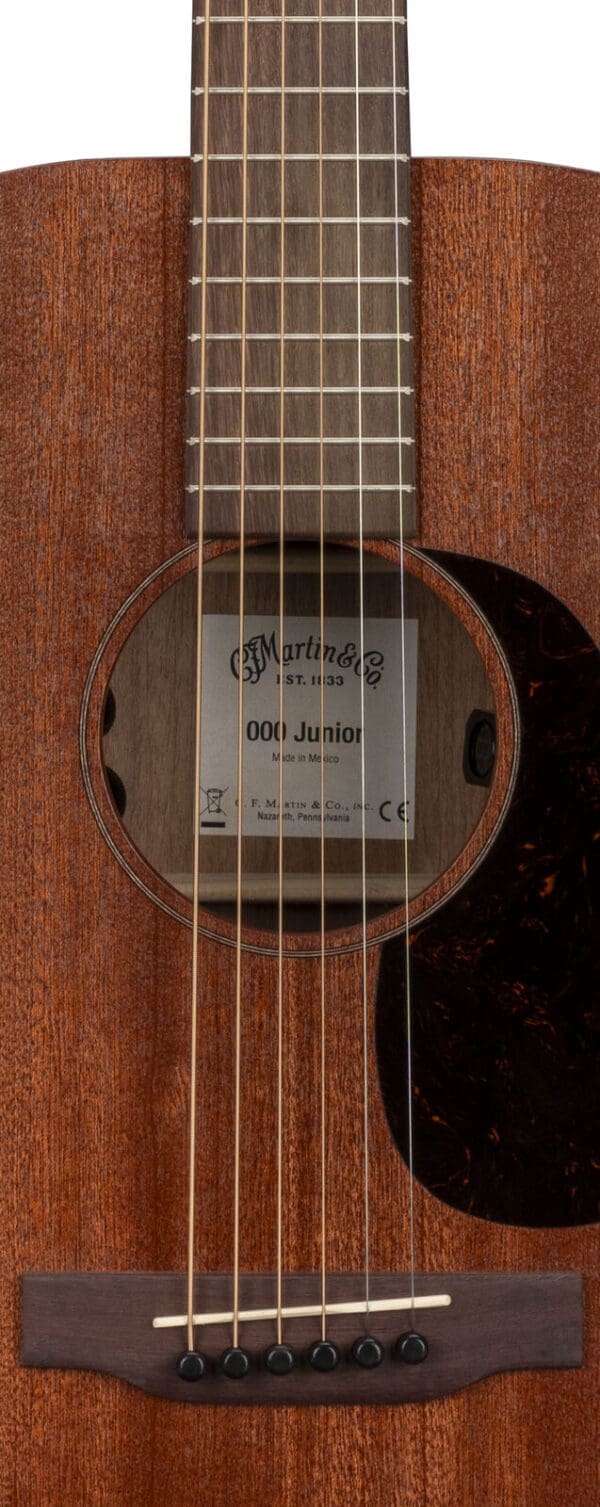 Martin 000 Junior E Sapele Acoustic Guitar - Cherry Stain w/ Bag - Image 9