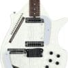Danelectro Coral Electric Sitar Guitar - White Crackle - Image 3