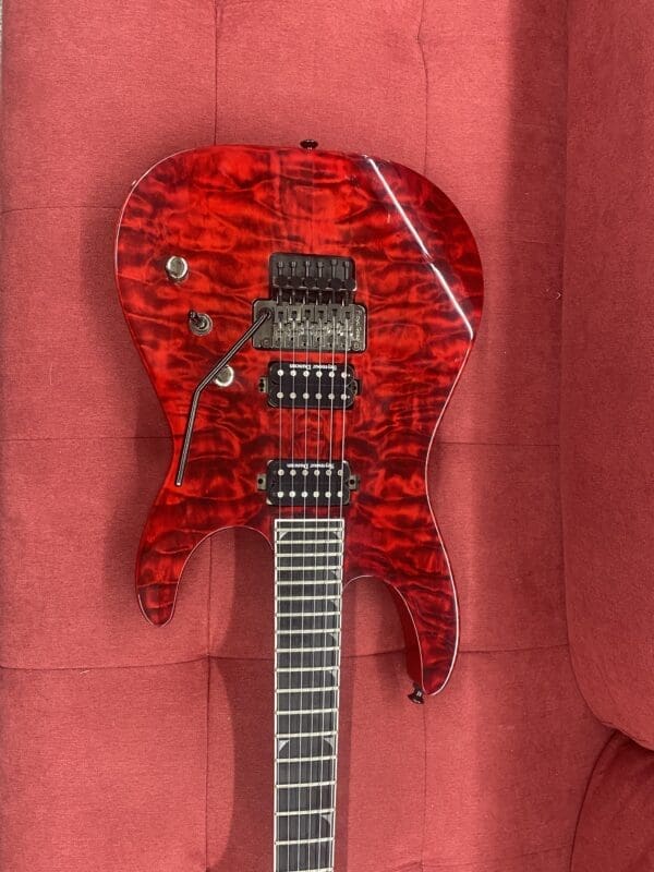 Jackson SL2Q Pro Series Soloist Electric Guitar 2014 - Transparent Red - Image 2
