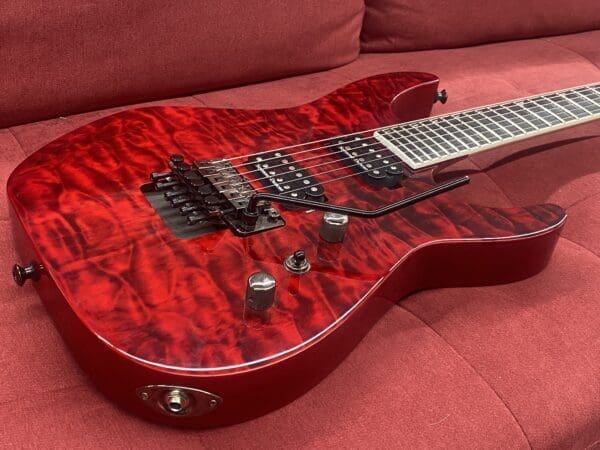 Jackson SL2Q Pro Series Soloist Electric Guitar 2014 - Transparent Red - Image 9