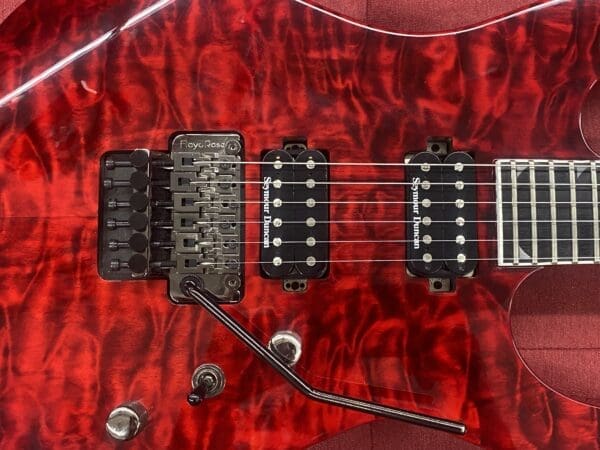 Jackson SL2Q Pro Series Soloist Electric Guitar 2014 - Transparent Red - Image 7