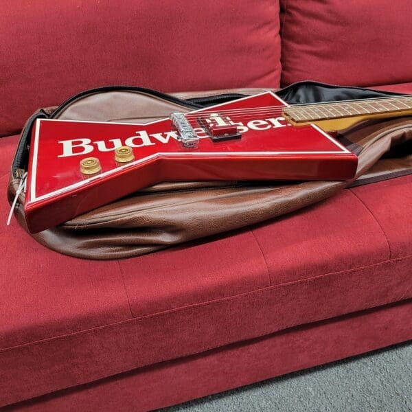Dean Budweiser Bowtie Guitar with Wraparound Bridge 1980s - This Buds for YOU! - Image 11