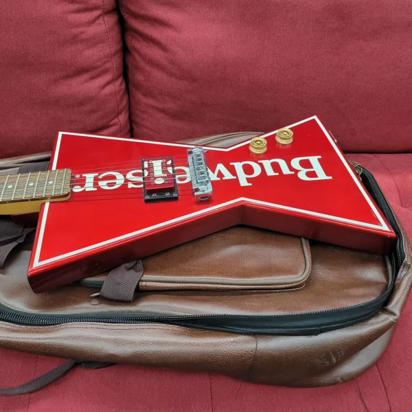 Dean Budweiser Bowtie Guitar with Wraparound Bridge 1980s - This Buds for YOU! - Image 5