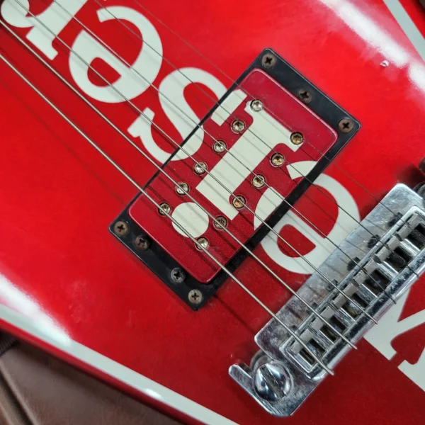 Dean Budweiser Bowtie Guitar with Wraparound Bridge 1980s - This Buds for YOU! - Image 12