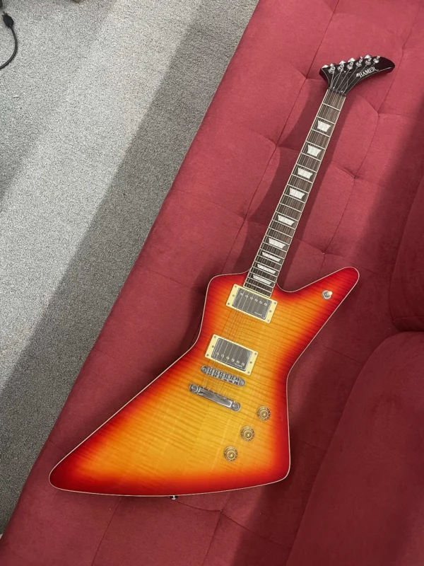 Hamer Standard "Lawsuit" X-style Guitar - Cherry Sunburst W/ Case - Image 5