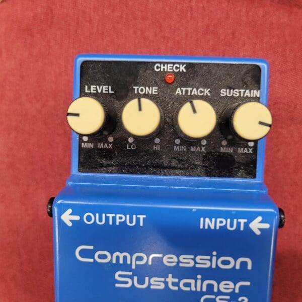 Boss CS-3 Compression Sustainer (Silver Label) - Blue - Image 4