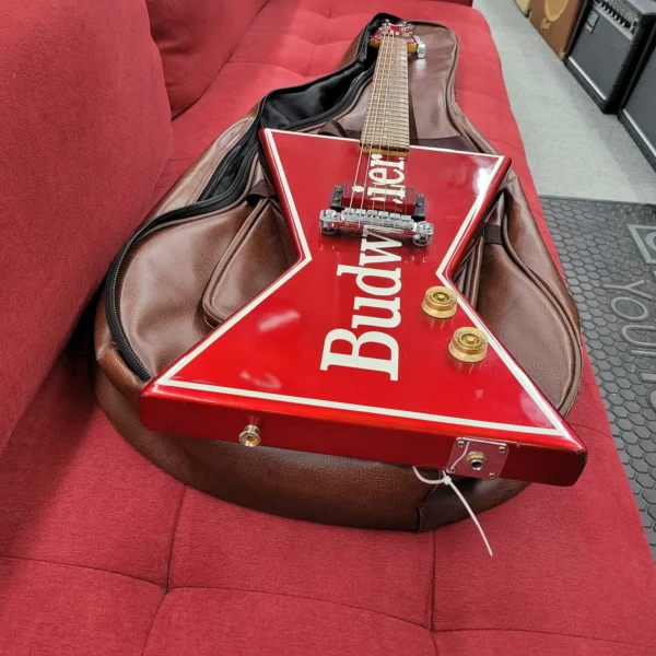 Dean Budweiser Bowtie Guitar with Wraparound Bridge 1980s - This Buds for YOU! - Image 7