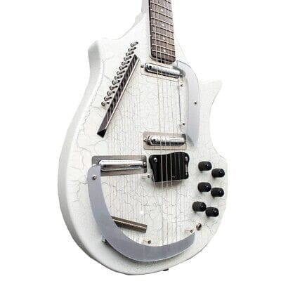 Danelectro Electric Sitar Guitar - White Crackle