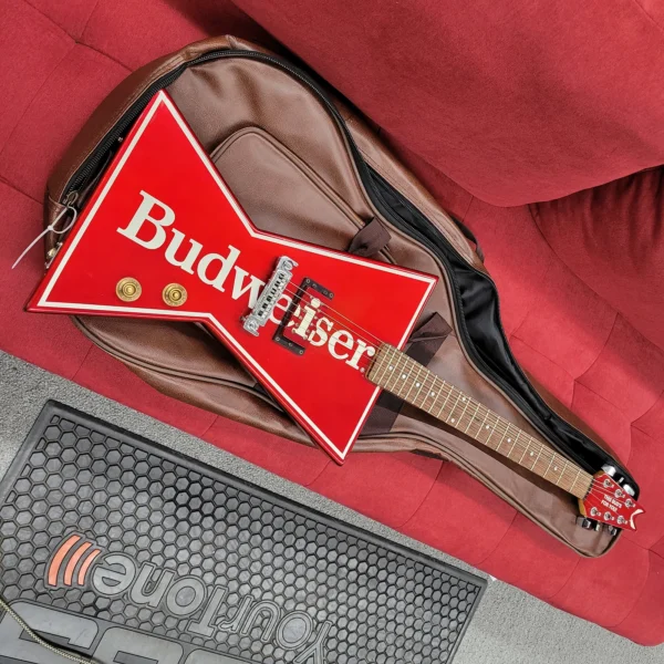 Dean Budweiser Bowtie Guitar with Wraparound Bridge 1980s - This Buds for YOU! - Image 4