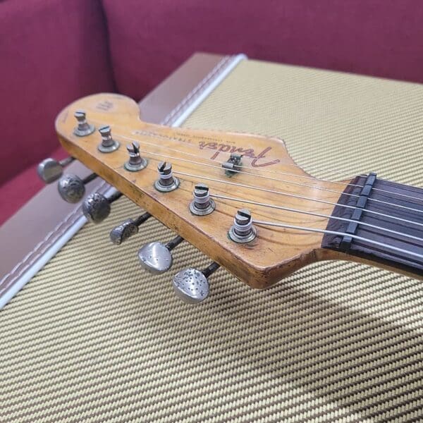 Fender Stratocaster with Slab Board Old Old Old Refin 1960 - Aged White - Image 21