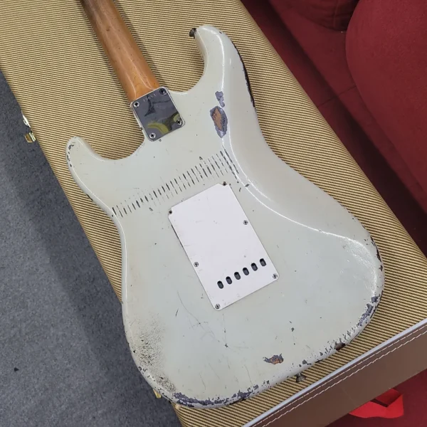 Fender Stratocaster with Slab Board Old Old Old Refin 1960 - Aged White - Image 19