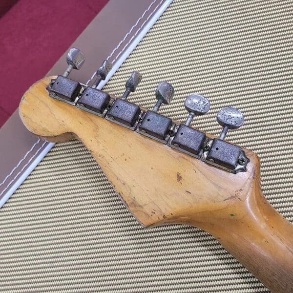 Fender Stratocaster with Slab Board Old Old Old Refin 1960 - Aged White - Image 16