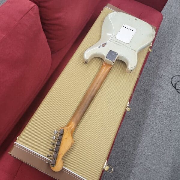 Fender Stratocaster with Slab Board Old Old Old Refin 1960 - Aged White - Image 15