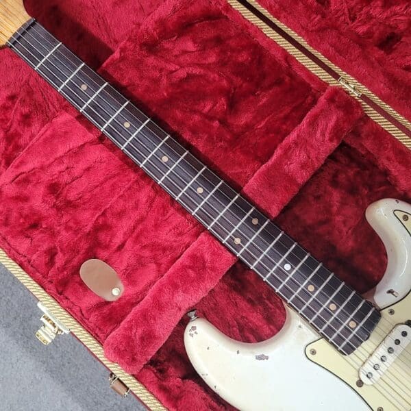 Fender Stratocaster with Slab Board Old Old Old Refin 1960 - Aged White - Image 6