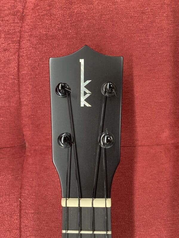 Kamaka HF-1 Soprano Ukulele with Full Ebony Package, MOP inlay, Koa Medium Curl Upgrade w/ Case - Image 8