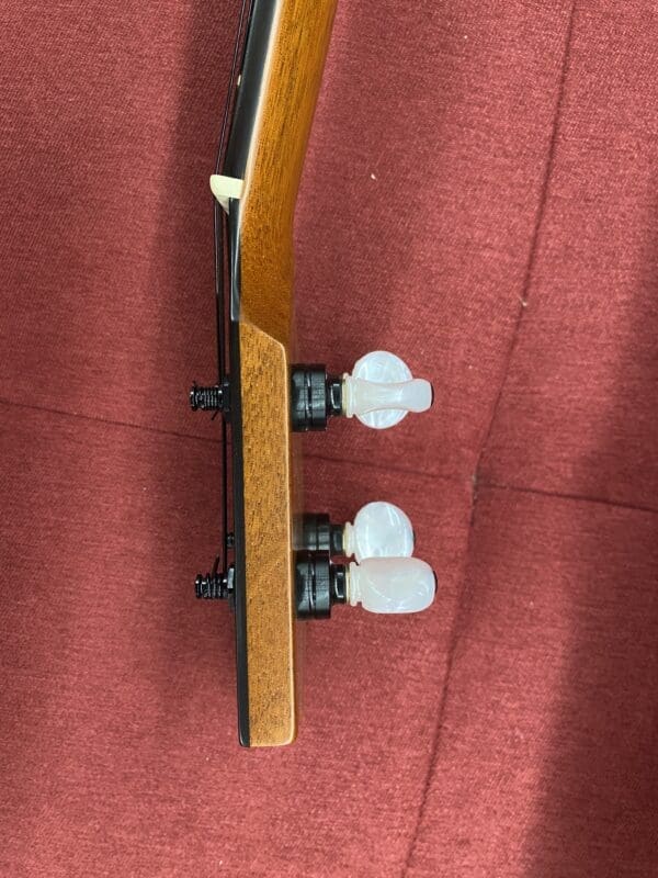 Kamaka HF-1 Soprano Ukulele with Full Ebony Package, MOP inlay, Koa Medium Curl Upgrade w/ Case - Image 13
