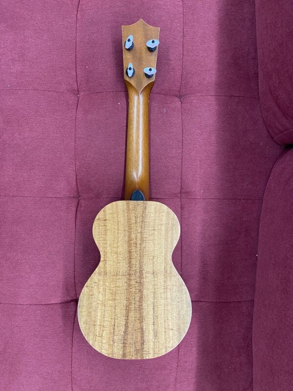 Kamaka HF-1 Soprano Ukulele with Full Ebony Package, MOP inlay, Koa Medium Curl Upgrade w/ Case - Image 17