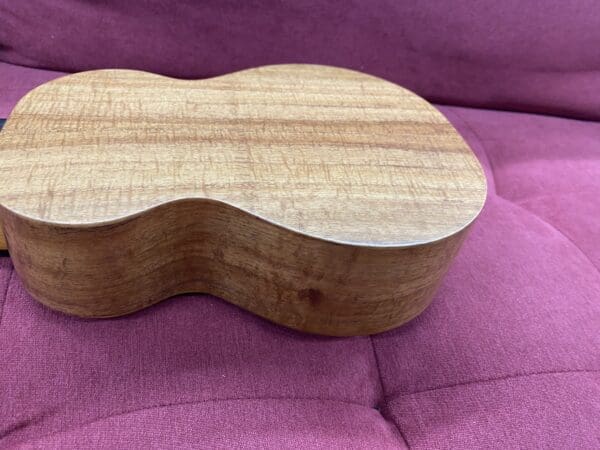 Kamaka HF-1 Soprano Ukulele with Full Ebony Package, MOP inlay, Koa Medium Curl Upgrade w/ Case - Image 16
