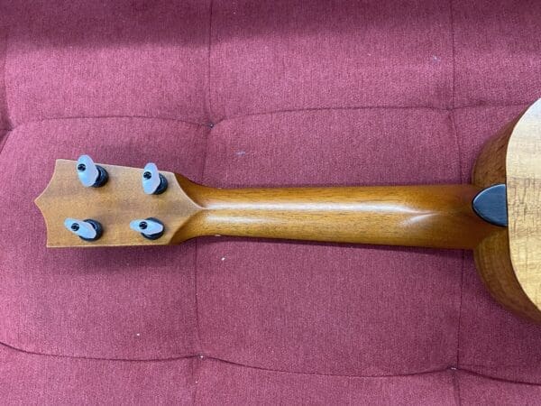 Kamaka HF-1 Soprano Ukulele with Full Ebony Package, MOP inlay, Koa Medium Curl Upgrade w/ Case - Image 18