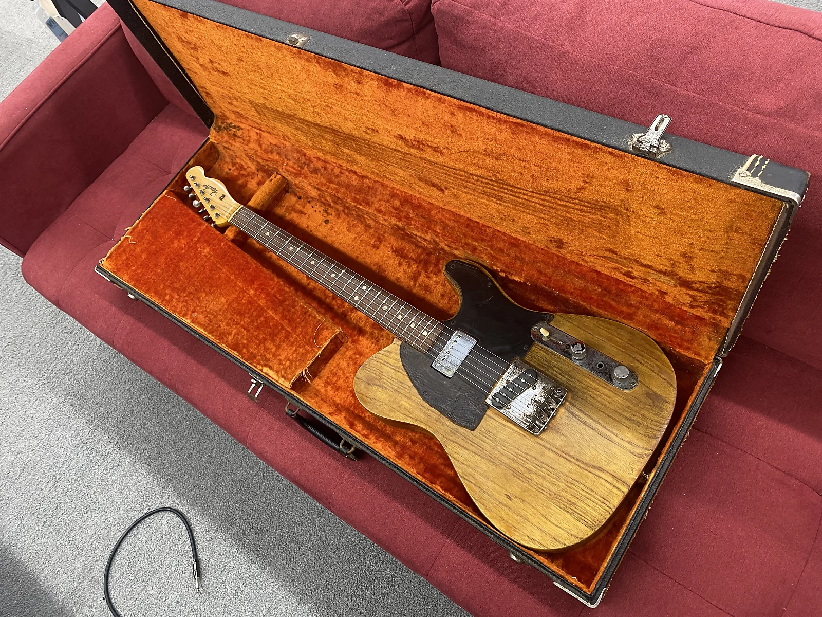1966 Fender Telecaster Rosewood Fingerboard - Refin Natural with Gibson Patent # Neck Pickup