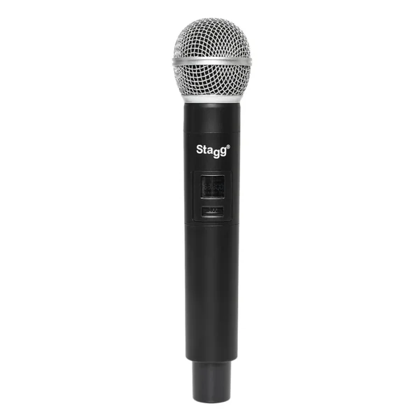 Stagg AS15B 15" 2-way active speaker, class AB, Bluetooth TWS Stereo, 2 UHF mics, 200 watts, battery powered - Image 3