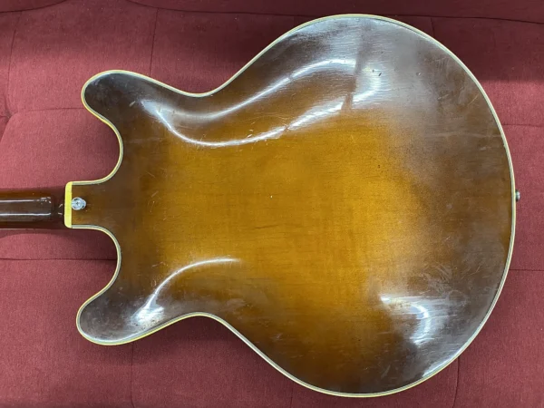 Standel Model 520-S Semi-Hollow Electric Guitar 1960's - Sunburst - Image 4
