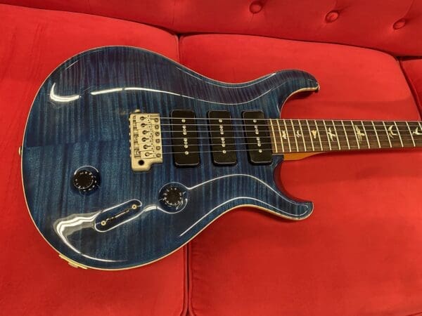 PRS Custom 22 10-Top Soapbar - Whale Blue with Case - Image 4