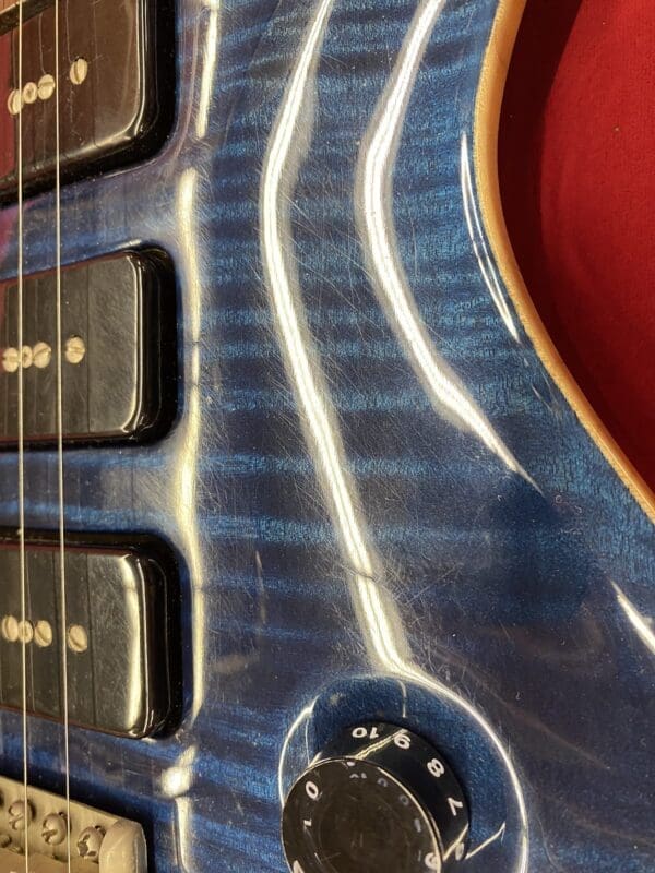 PRS Custom 22 10-Top Soapbar - Whale Blue with Case - Image 11
