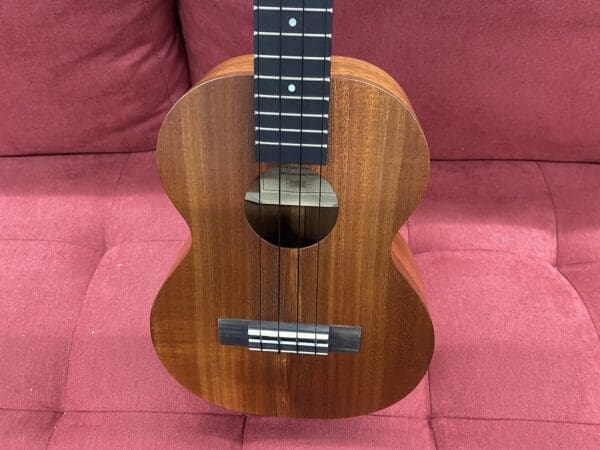 Kamaka HF-3i Custom Tenor Ukulele with Ebony Package and Mother of Pearl Inlay - Natural w/ Case - Image 7
