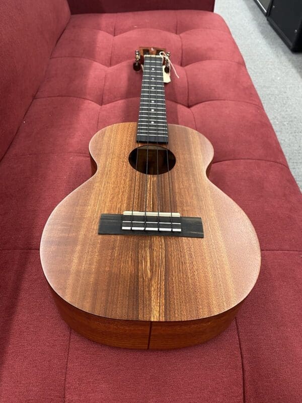 Kamaka HF-3i Custom Tenor Ukulele with Ebony Package and Mother of Pearl Inlay - Natural w/ Case - Image 6