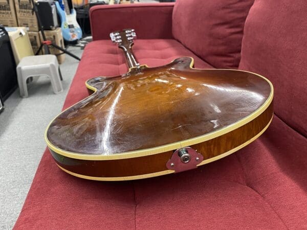 Standel Model 520-S Semi-Hollow Electric Guitar 1960's - Sunburst - Image 9